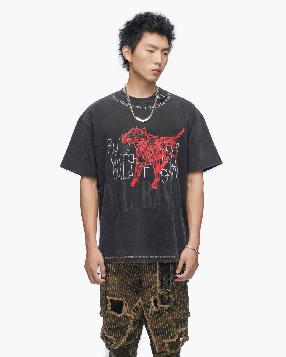 Valabasas Fallen Empire Vintage Black Tee (Fallen-Empire-Vintage-Black-Tee)