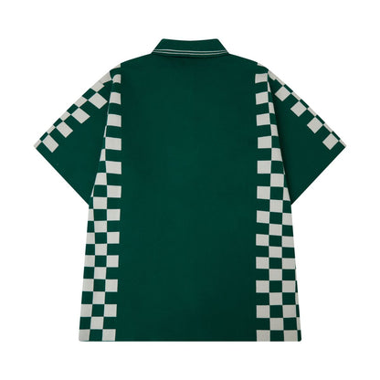 Campus Goods Checkered Jacquard Shirt Green (CG-FALL26-035)