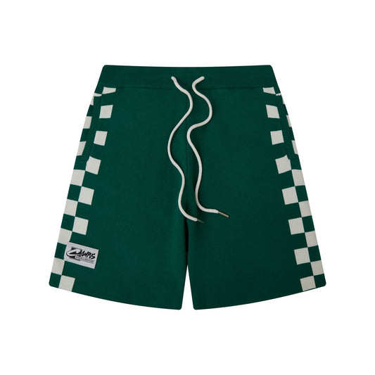 Campus Goods Checkered Jacquard Short Green (CG-FALL26-036)
