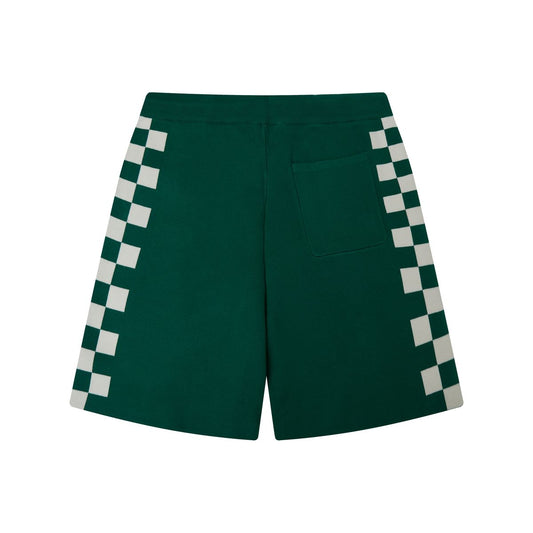 Campus Goods Checkered Jacquard Short Green (CG-FALL26-036)