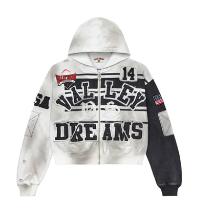 Vale Forever Collage Zip Up Hoodie Oreo