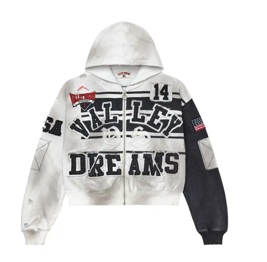 Vale Forever Collage Zip Up Hoodie Oreo