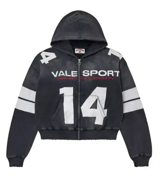 Vale Forever Jerzee Zip Up Hoodie Black (JERZEE-ZIPUP)