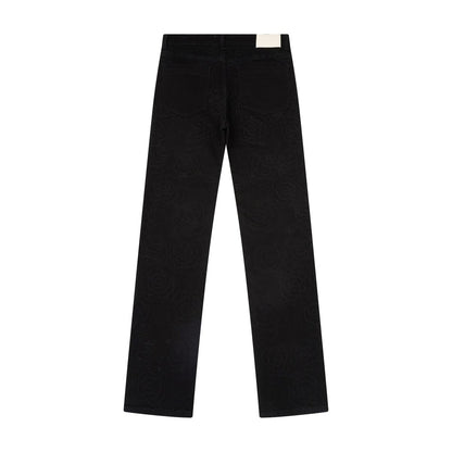Almost Someday Rosette Embroidered Jeans (AS-H25-50)