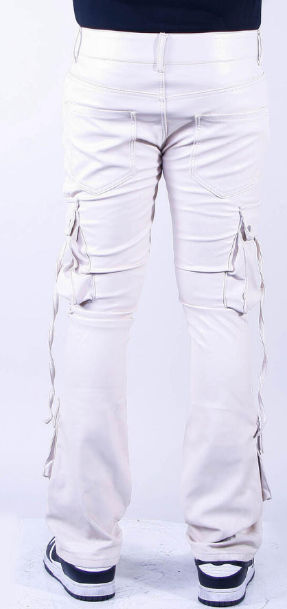 Cooper 9 535 Street Leather Stack Cargo Ivory White