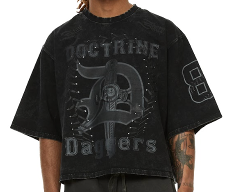Doctrine Daggers Tee Black Wash