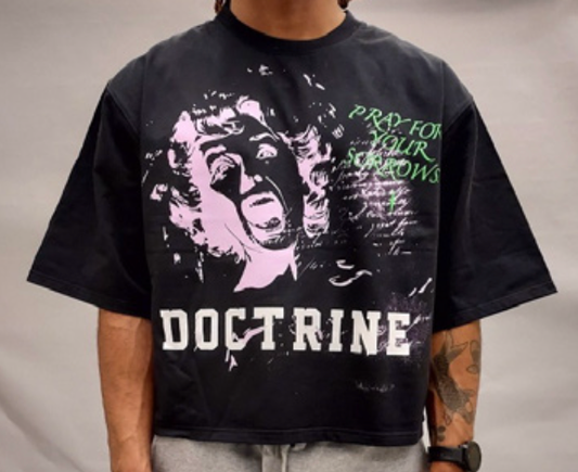 Doctrine Sorrows Prayer Tee Cropped