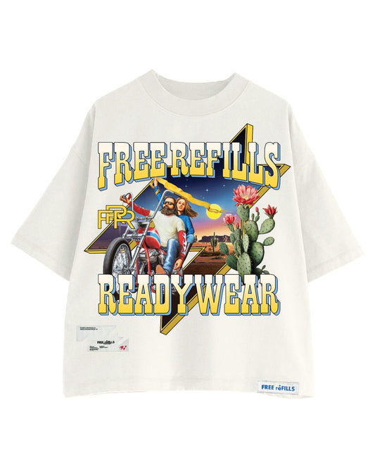 Free Refills Davidson Tee Off White