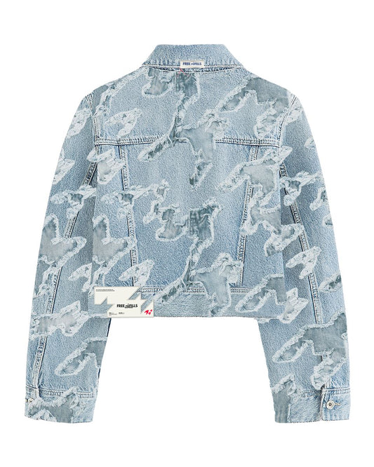 Free Refills Checks Distressed Jacket