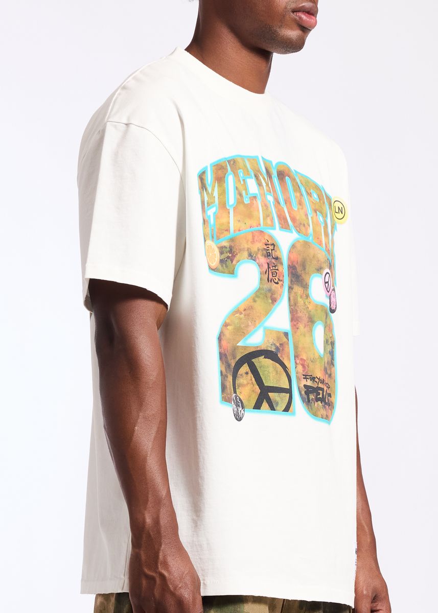Memory Lane Graffiti Tee-Antique White (ML-SP2-26-005)