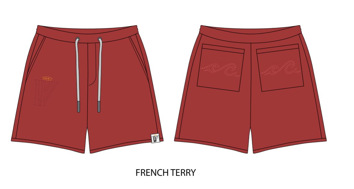 MR-5008 residential(red) shorts