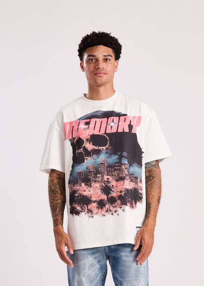 Memory Lane Downtown Reaper Tee White (ML-SP2-26-049)