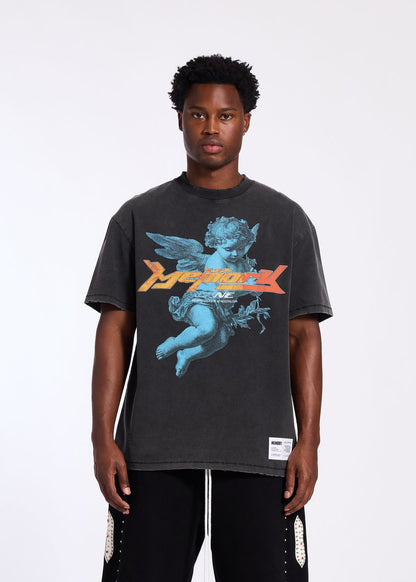 Memory Lane Cherub Tee-Vintage Black (ML-SP2-26-015)