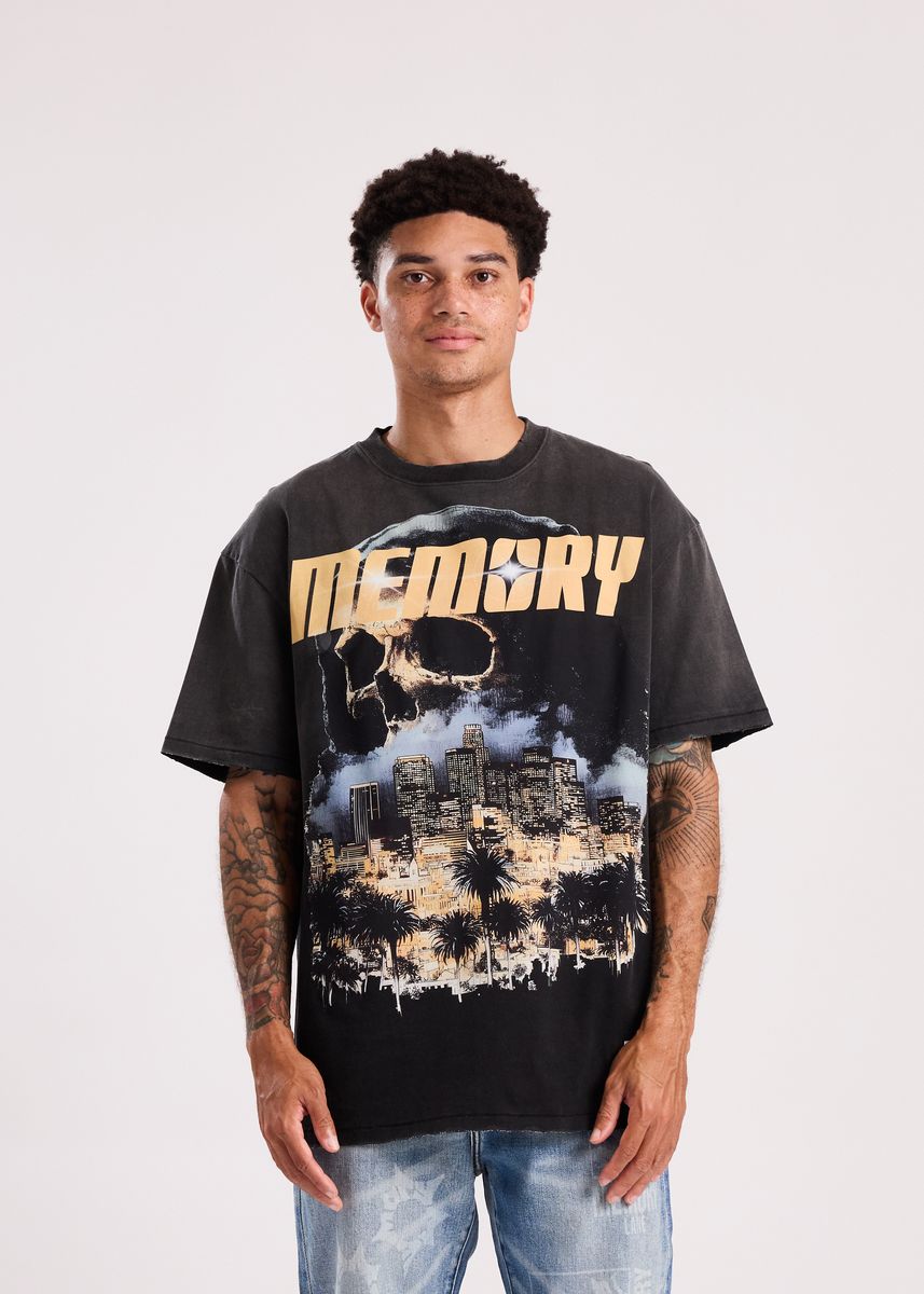 Memory Lane Downtown Reaper Tee Black (ML-SP2-26-049)