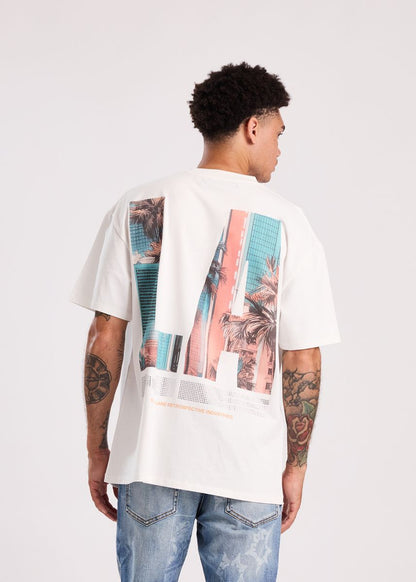 Memory Lane Downtown Reaper Tee White (ML-SP2-26-049)