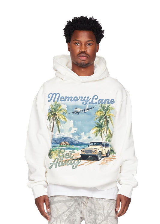 Memory Lane Get Away Hoodie-Off White (ML-HO25-029)