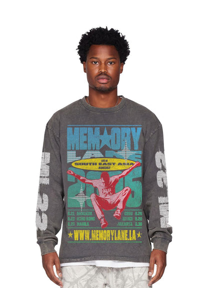 Memory Lane Poster Long Sleeve (Vintage Black) (ML-HO25-043)