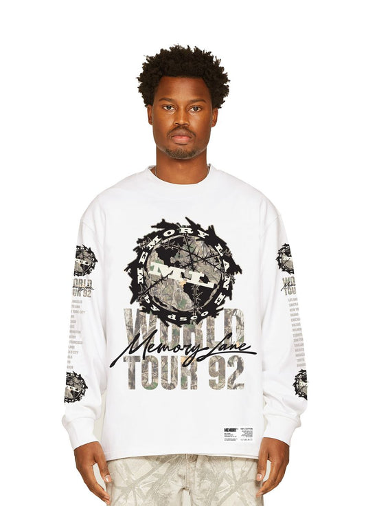 Memory Lane World Tour Long Sleeve (off white) (ML-HO25-044)