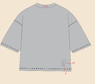 Mr.Wave Picasso (Grey) Oversized Tee (WDS-2T009Z)