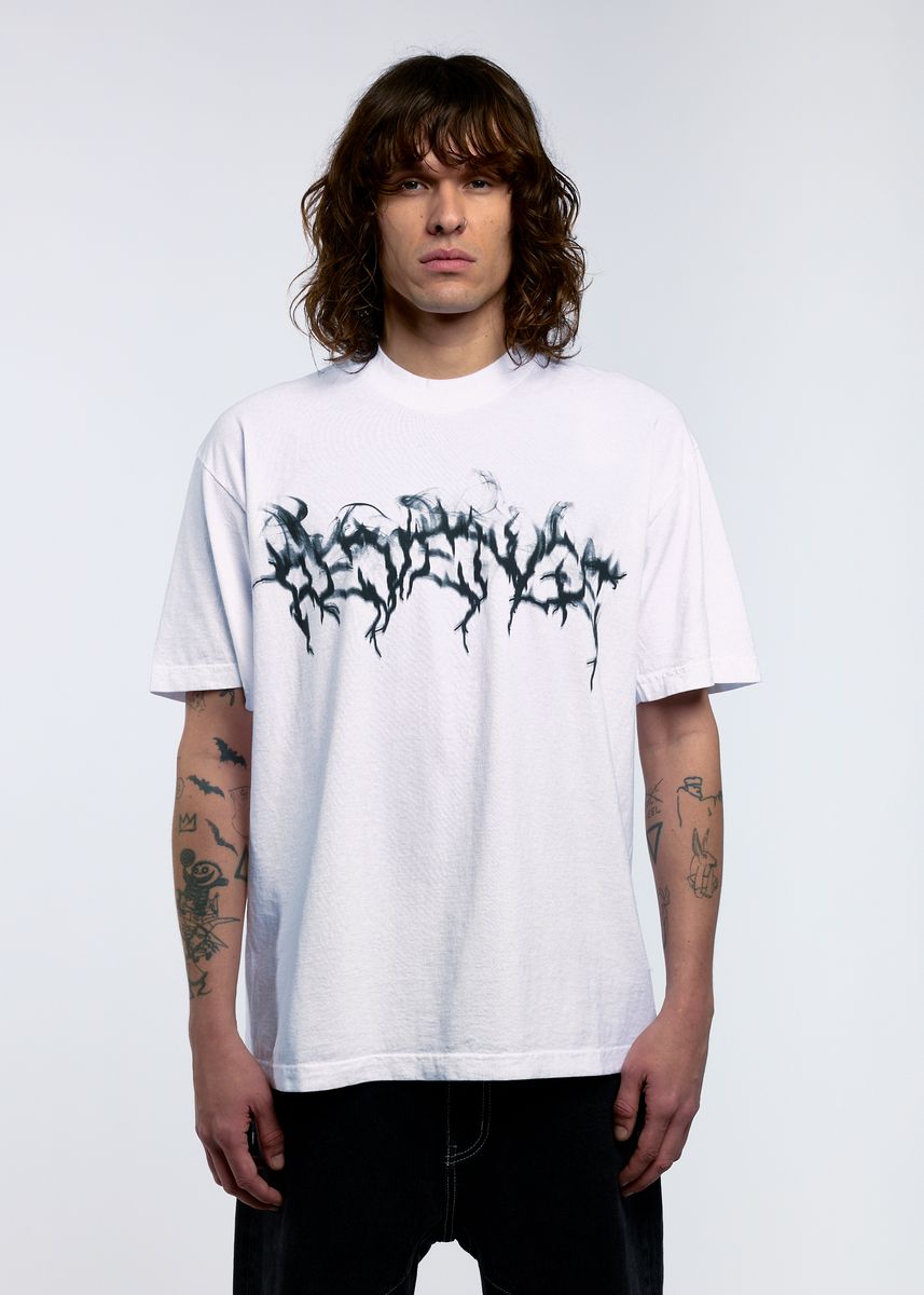 Revenge Smoke Lighting Tee White (REV-FA25-2005)