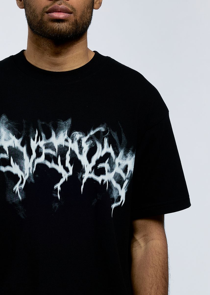 Revenge Smoke Lighting Tee Black (REV-FA25-2001)