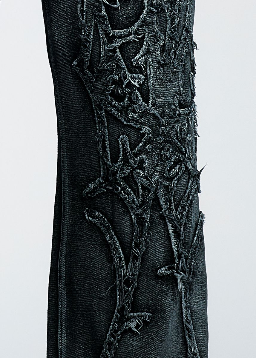 Spider Web Denim Pant Waxed Black (REV-FA25-5002)