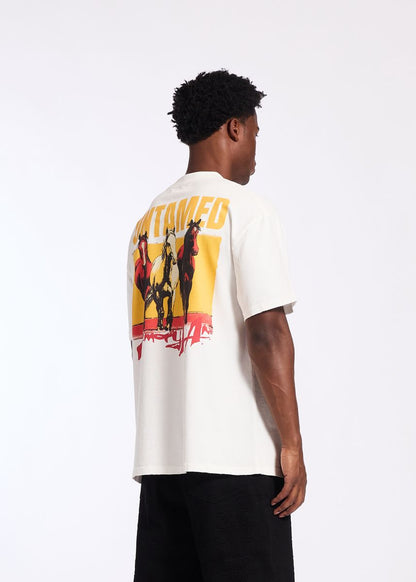 Memory Lane Untamed Tee-Antique White (ML-SP2-26-007)