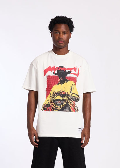 Memory Lane Untamed Tee-Antique White (ML-SP2-26-007)