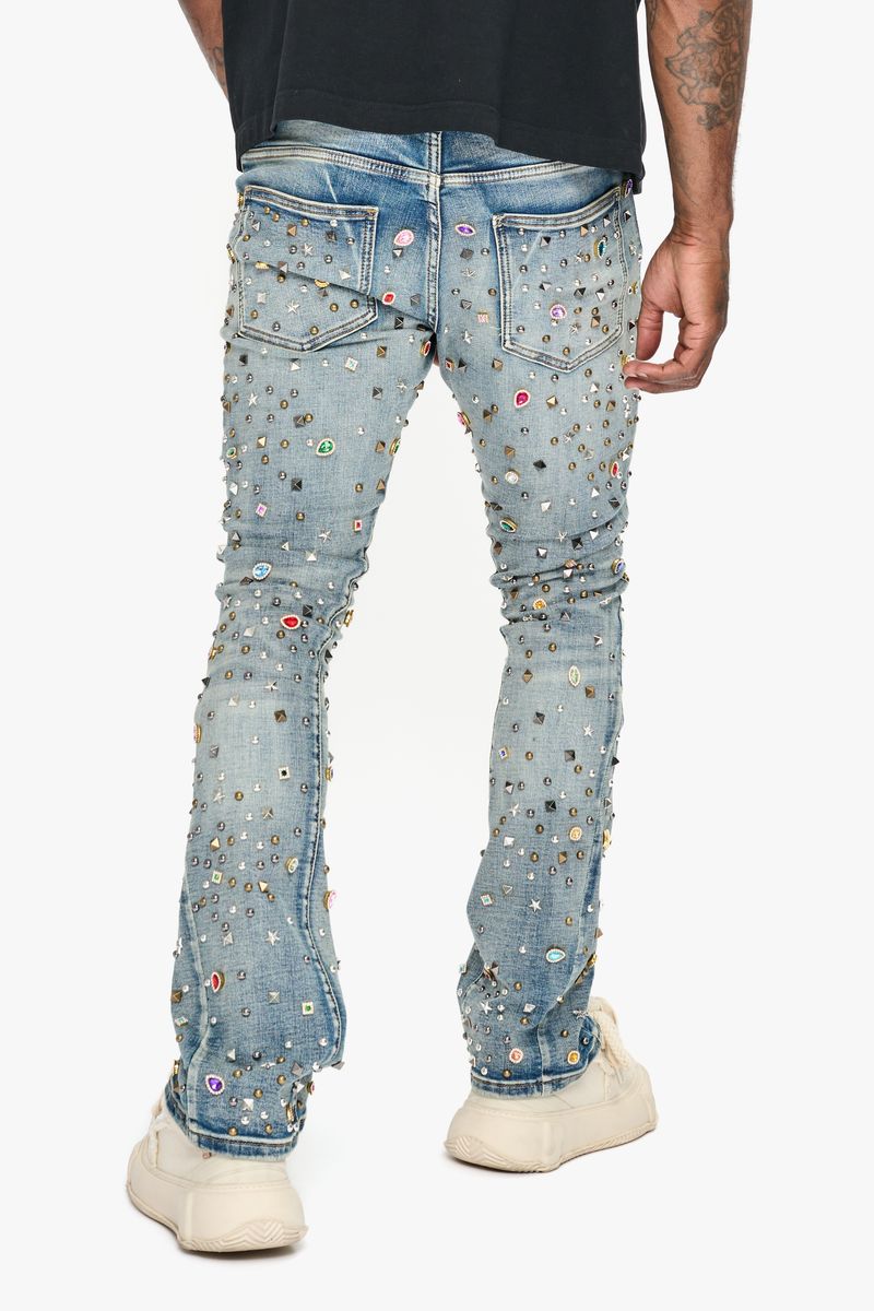 Valabasas Alguero Stacked Blue Washed (VLBS-VJ3-1029)