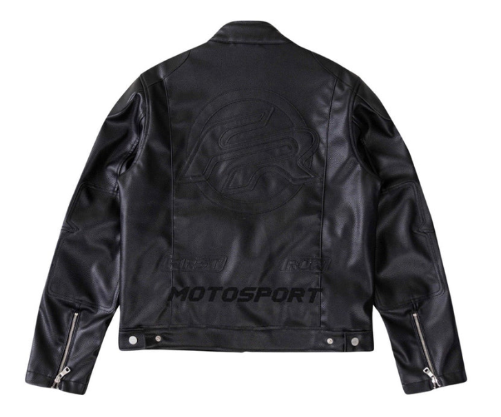 First Row Motorsport Leather Black Jacket