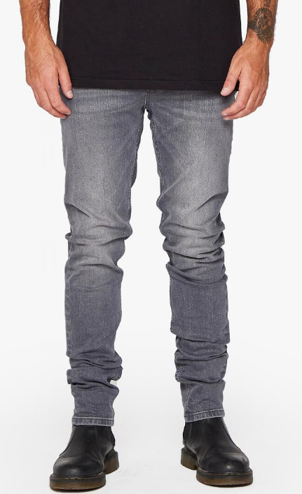 Anom Alpha Grey Wash Skinny Jeans