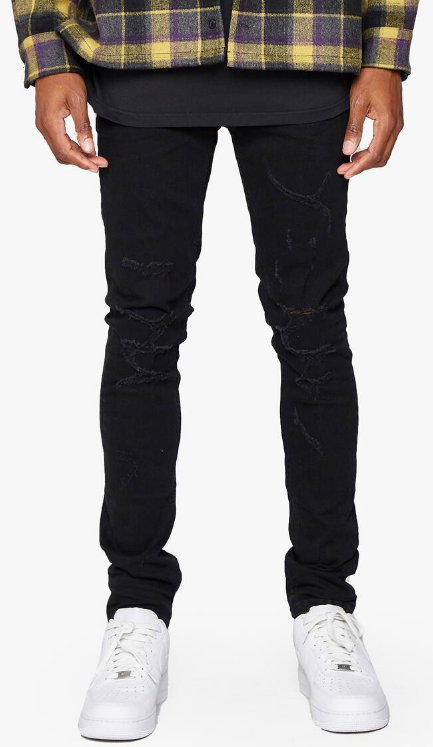 Anom Future Jet Black Skinny Jeans