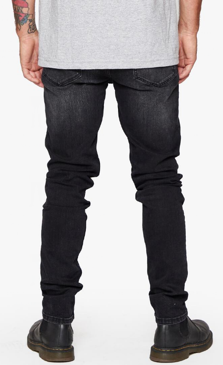 Anom Alpha Dark Grey Wash Skinny Jeans