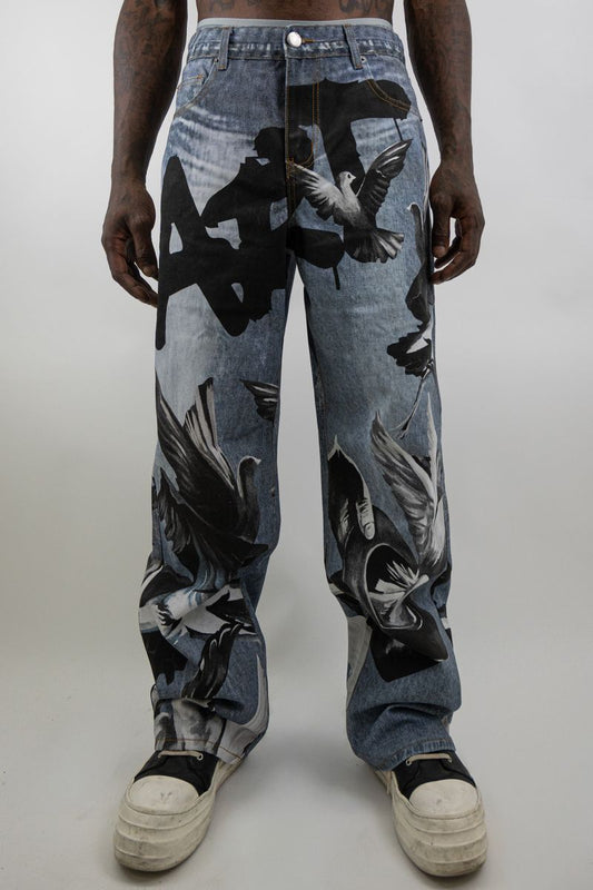 Armor Jeans Digital Print Baggy (RM204B-2)