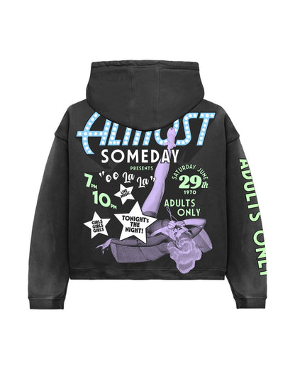 Almost Someday Showgirl Hoodie Black