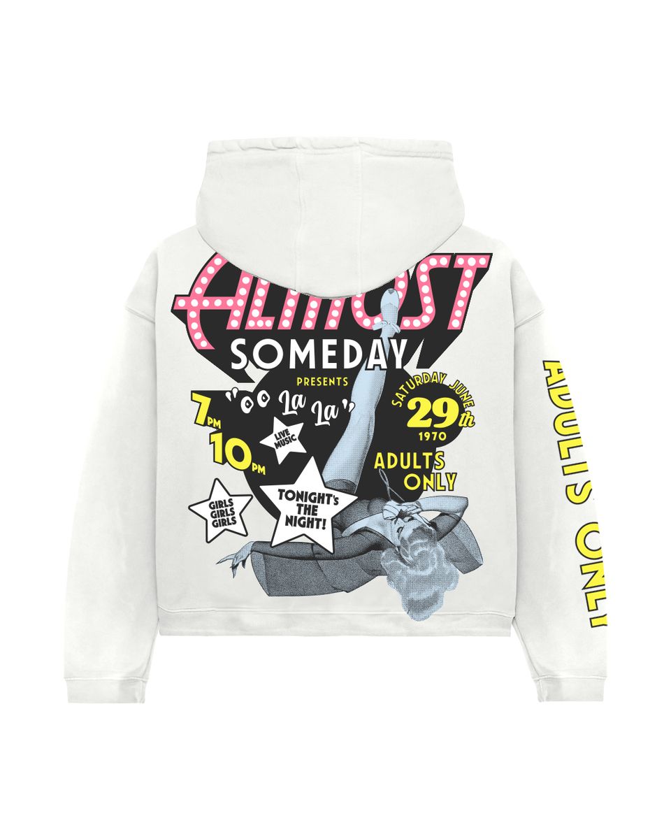 Almost Someday Showgirl Hoodie Cream