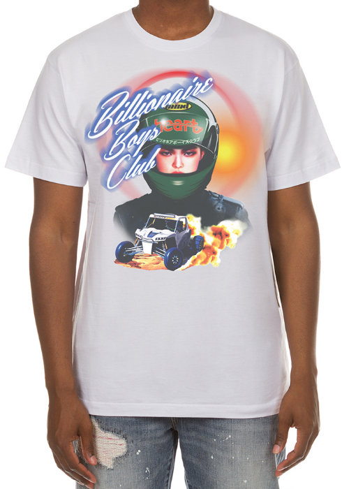 Billionaire Boys Club Racer 7 SS Tee White