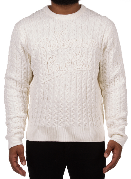 Billionaire Boys Club Signature Sweater Gardenia