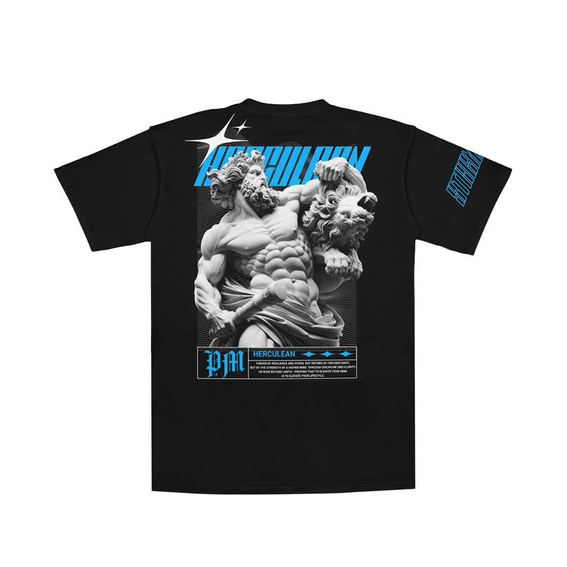 Premium Milano Mens Herculean Strength Crew Neck T-Shirt CT261-126 Black