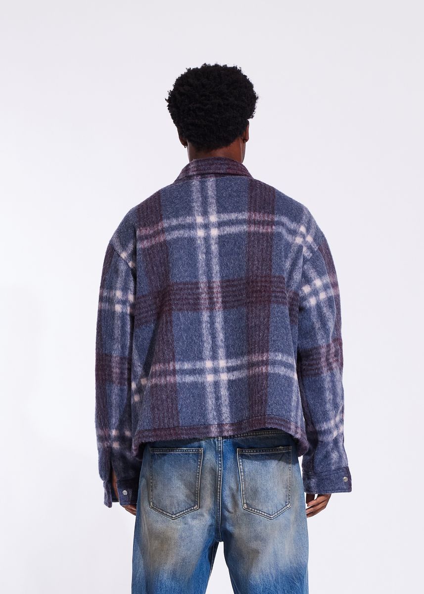 Crysp Denim Irvine Mohair Shacket Blue