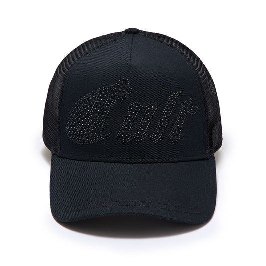 Cult Of Individuality Metal Studs Mesh Black Trucker