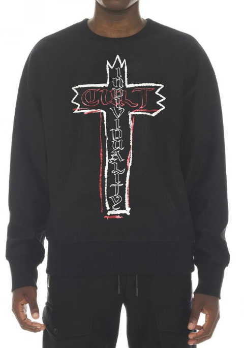 Cult Of Individuality French Terry Crew Neck Cross