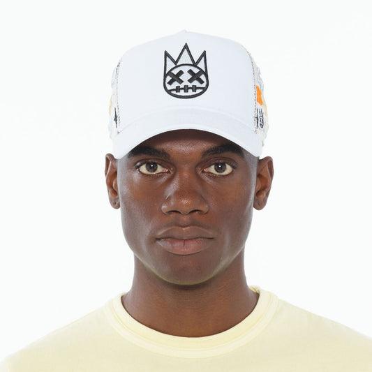 Cult Of Individuality Logo Pattern Hat White