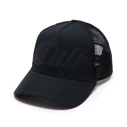 Cult Of Individuality Metal Studs Mesh Black Trucker