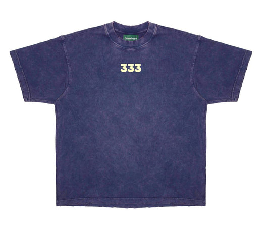 Dissmissed Support 333 Distressed Box Tee Mineral Blue