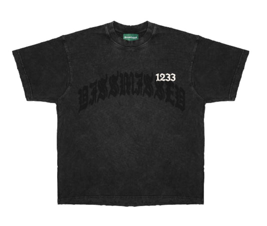 Dissmissed Goals 1233 Distressed Box Tee Black