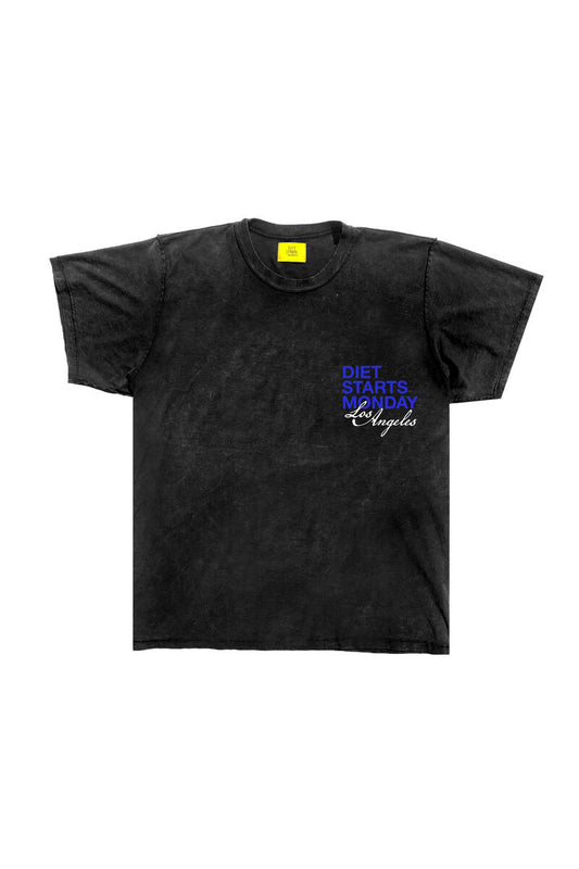 Diet Starts Monday LA Tee Vintage Black/Blue