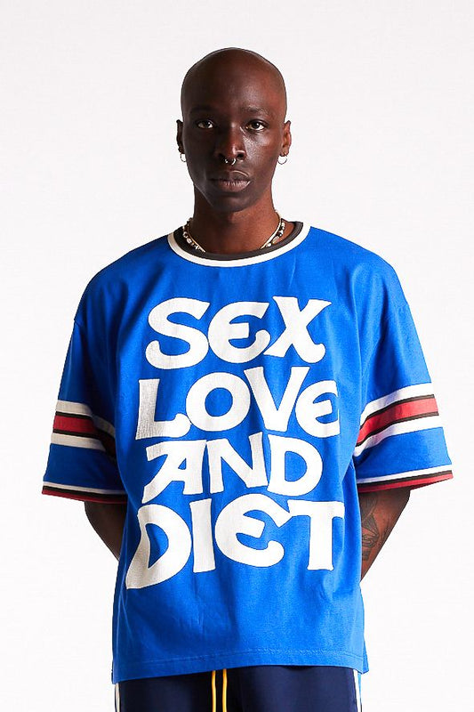 Diet Starts Monday SL&D Athletic Tee - Blue/Red