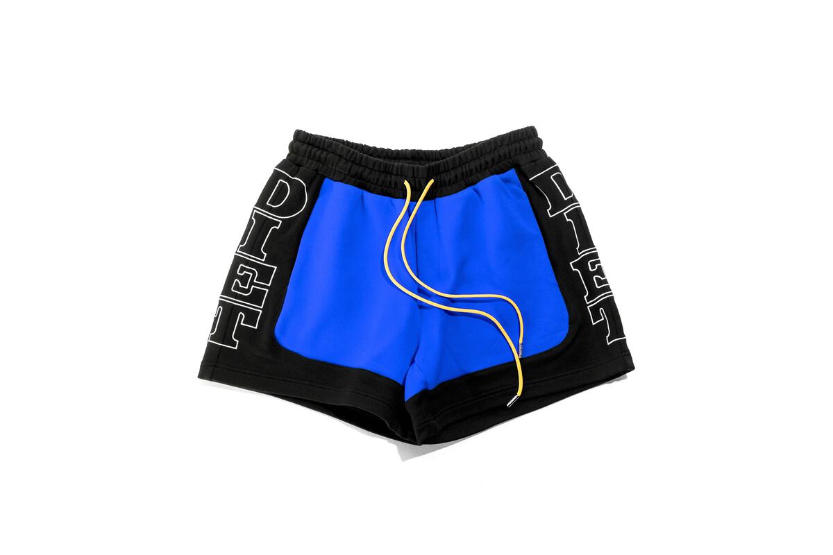 Diet Starts Monday French Terry Row Shorts Blue/Black