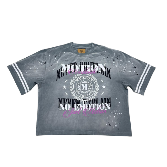 Motion No Emotion Vintage Grey Tee (MOTK-009)